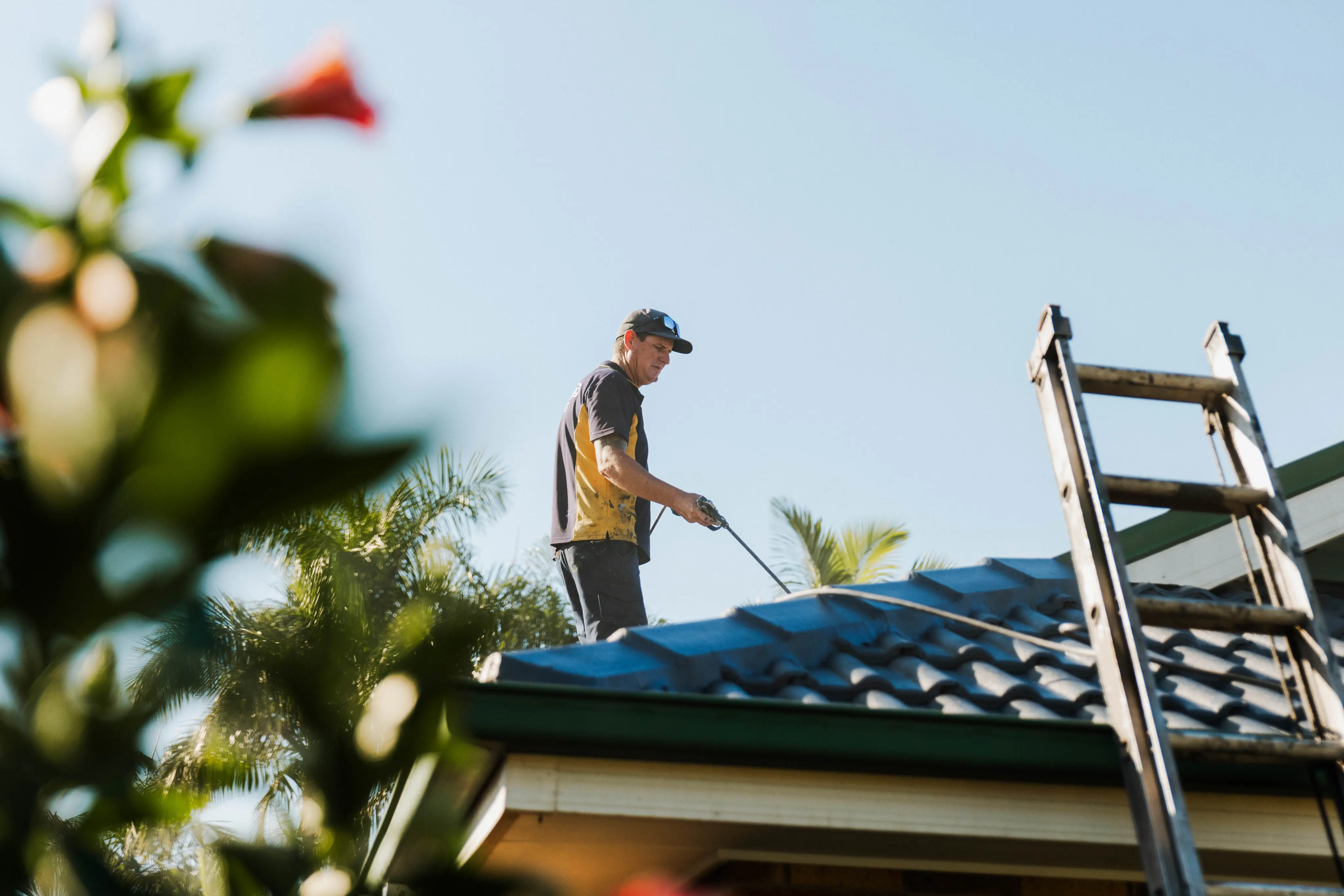 Same tile roof after Shieldcoat restoration